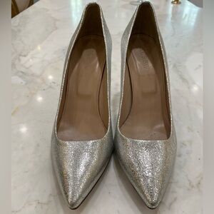 J Crew Silver Pumps
